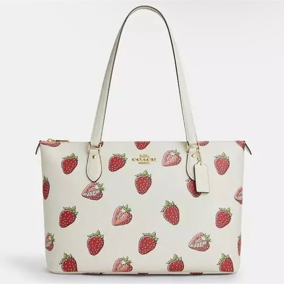 Coach Handbags - Coach NWT Gallery Tote Bag With Strawberry Print - Sold Out Bag